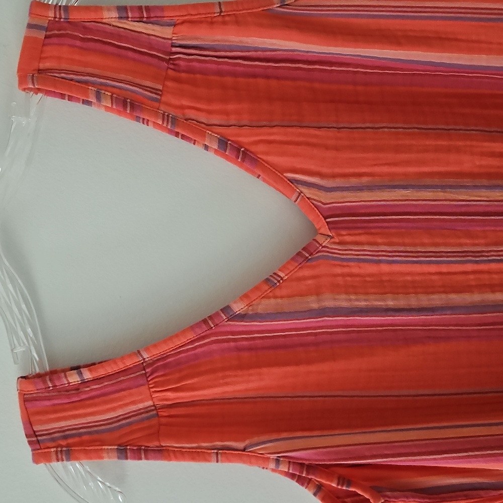 Natural Reflections Tiered Cotton Sleeveless Maxi Dress Resortwear Size XL - Picture 3 of 13